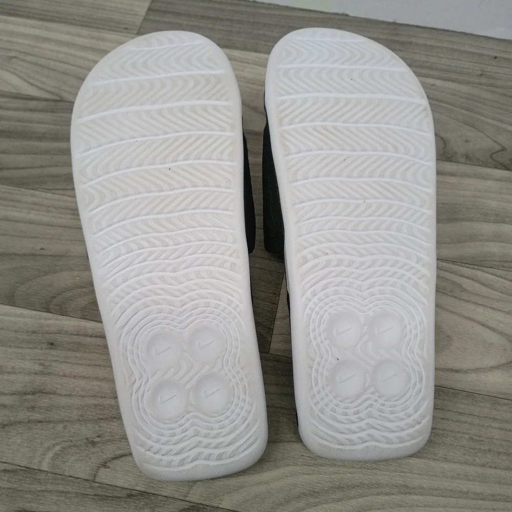 Nike Air Max Cirro Slides Sandals Men's Size 8 Black White Silver